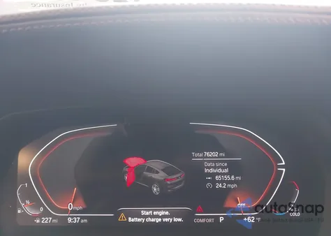 2021 BMW X6 xDrive40I из США, поврежденный, VIN 5UXCY6C02M9F21776